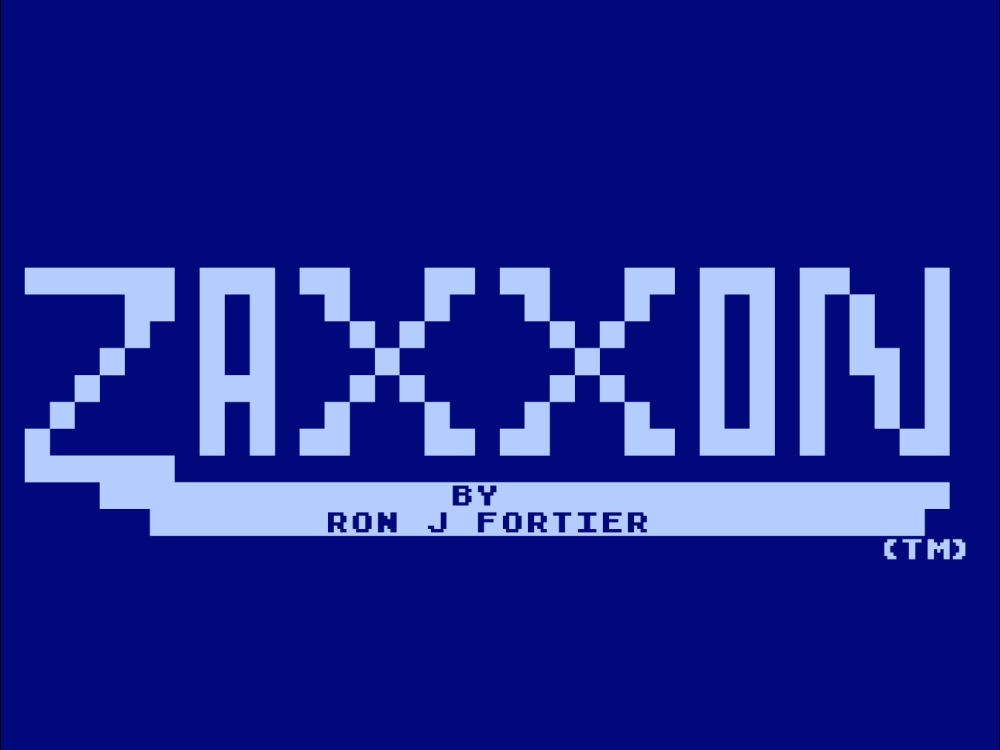 Title Screen of Zaxxon for Atari 5200